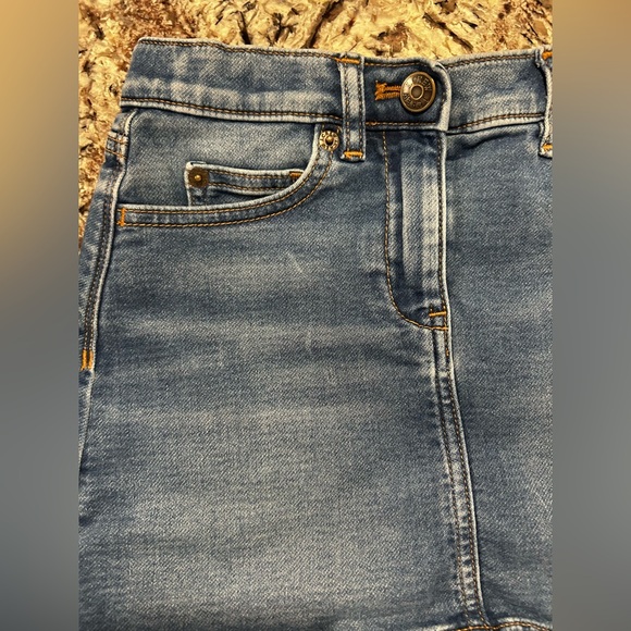 Crewcuts J. Crew Kids Girls Denim Mini Skirt- Like New - Girls SZ 7 - Picture 6 of 11